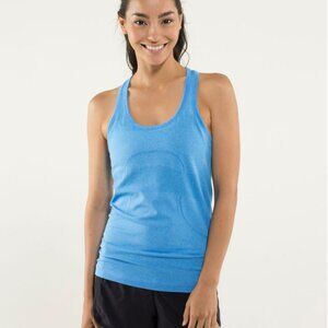 Lululemon Run: Swiftly Tech Racerback Heathered Cornflower